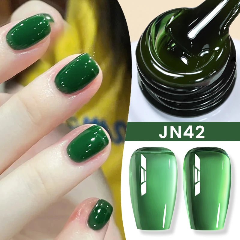 10Ml Milky Jelly White Gel Nail Polish Jelly Nude Color Long Lasting Full Cover Soak off UV LED Gel Varnish Manicure