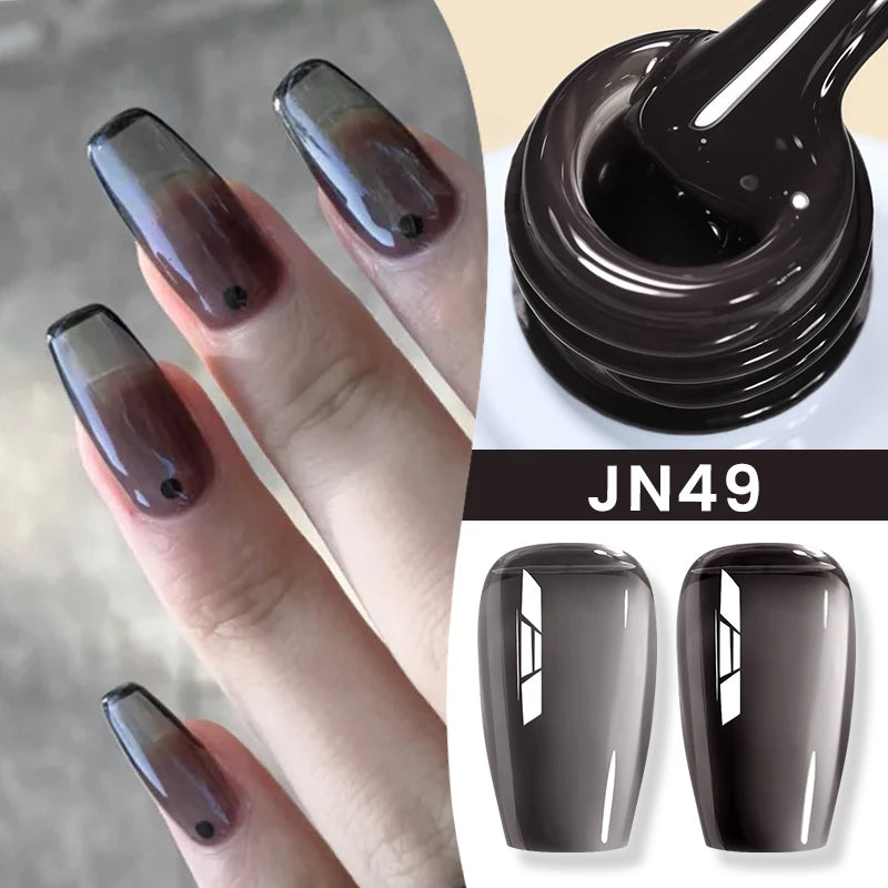 10Ml Milky Jelly White Gel Nail Polish Jelly Nude Color Long Lasting Full Cover Soak off UV LED Gel Varnish Manicure