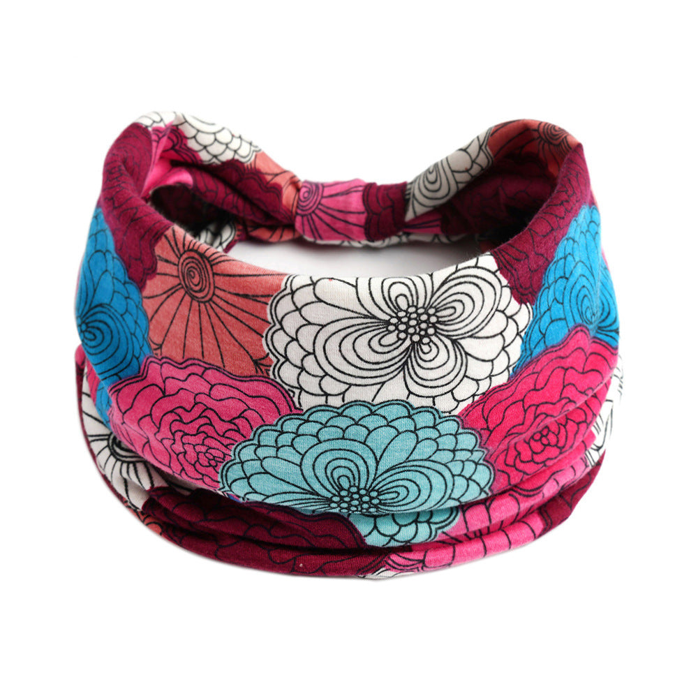 Bohemian Cashew Yoga Sports Headband Absorbent Elastigirl