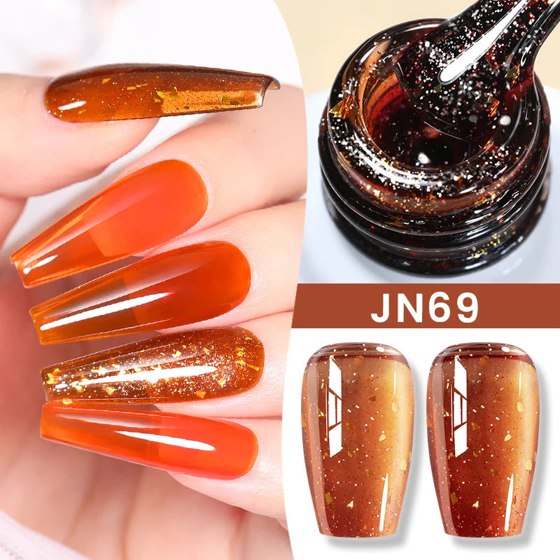 10Ml Milky Jelly White Gel Nail Polish Jelly Nude Color Long Lasting Full Cover Soak off UV LED Gel Varnish Manicure