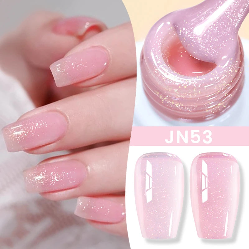 10Ml Milky Jelly White Gel Nail Polish Jelly Nude Color Long Lasting Full Cover Soak off UV LED Gel Varnish Manicure
