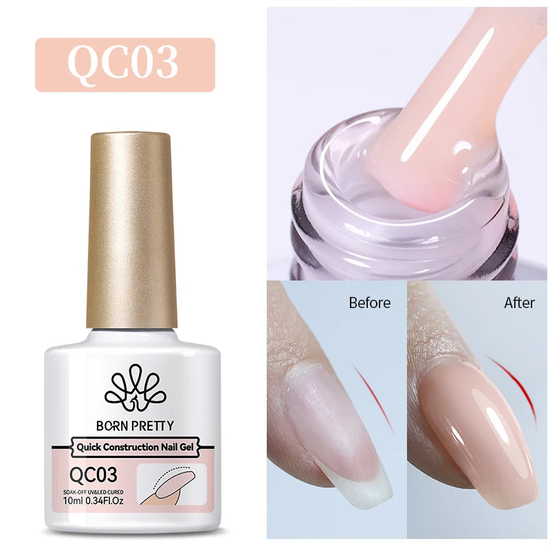 10Ml Milky Jelly White Gel Nail Polish Jelly Nude Color Long Lasting Full Cover Soak off UV LED Gel Varnish Manicure
