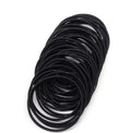 100Pcs Black Elastic Hair Bands Ponytail  Hair Styling Kids Girl Accessories Scrunchie