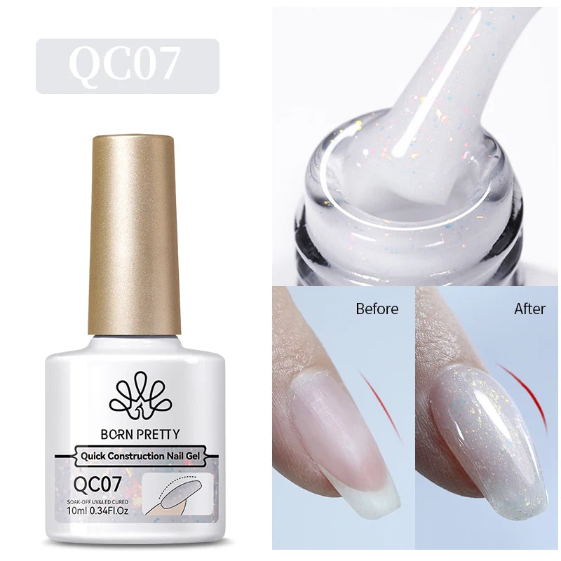 10Ml Milky Jelly White Gel Nail Polish Jelly Nude Color Long Lasting Full Cover Soak off UV LED Gel Varnish Manicure