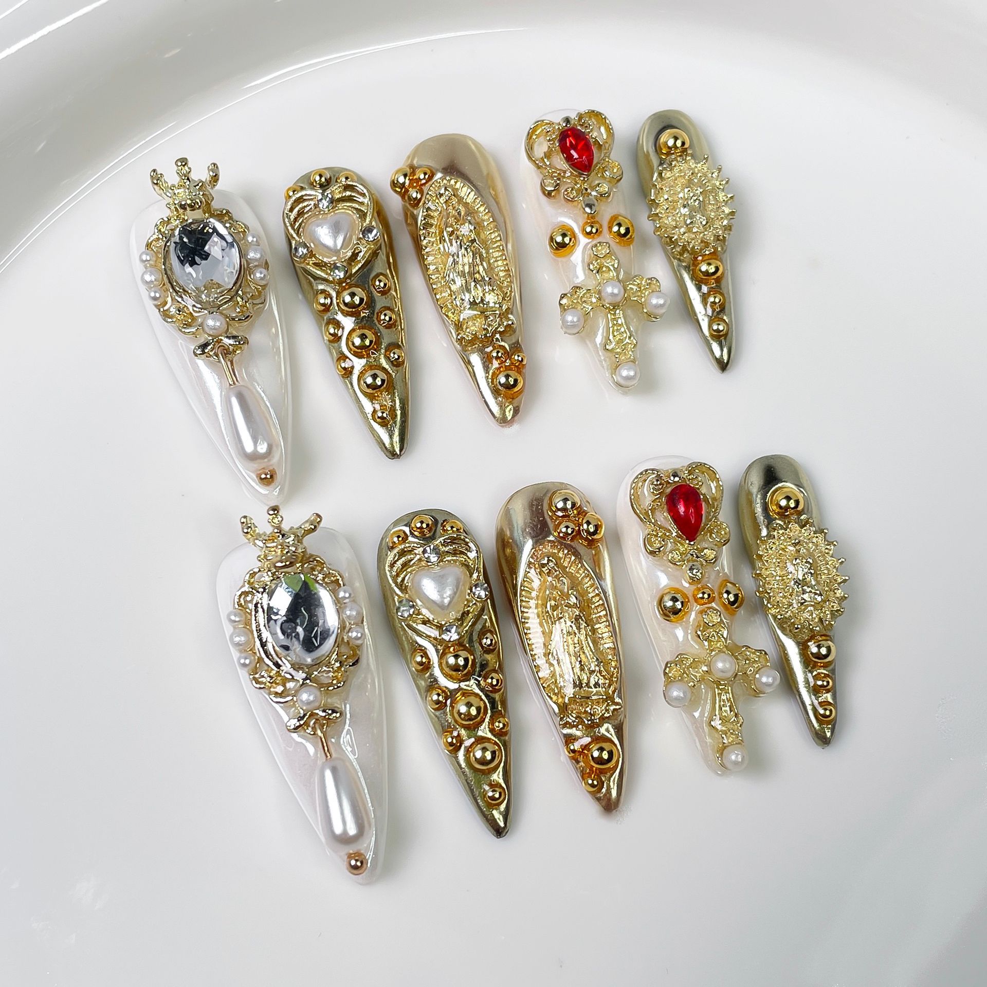 Luxury Court-style Handmade Press-on Nails