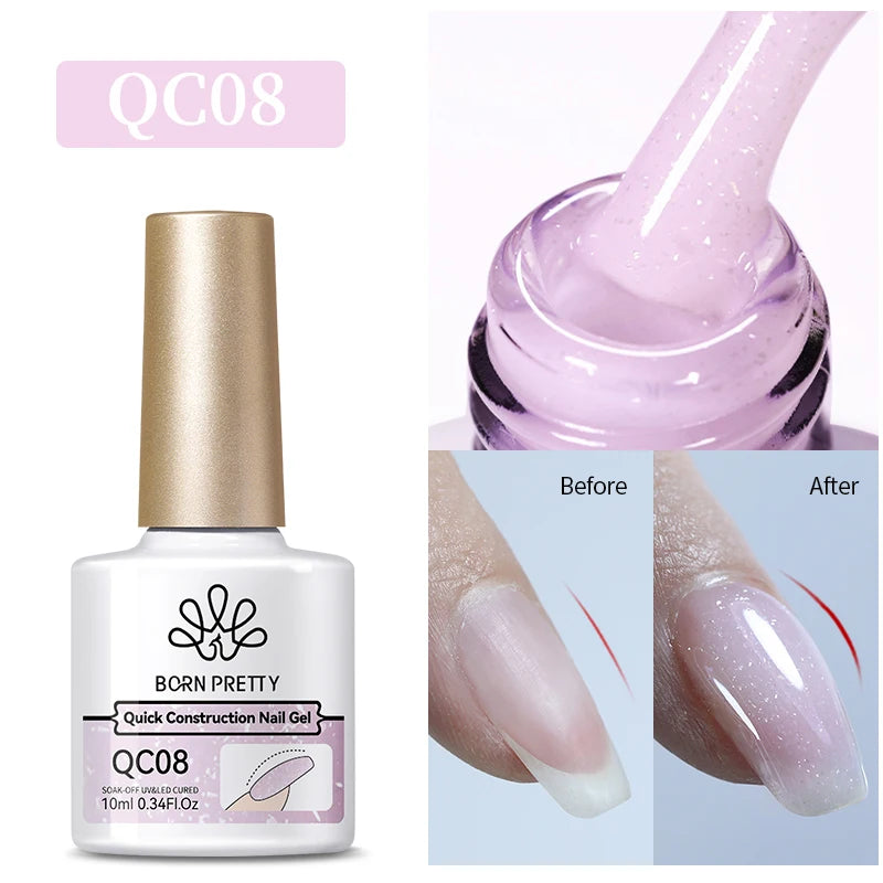10Ml Milky Jelly White Gel Nail Polish Jelly Nude Color Long Lasting Full Cover Soak off UV LED Gel Varnish Manicure