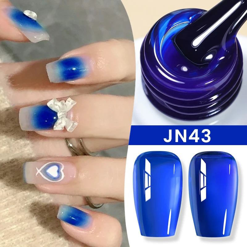 10Ml Milky Jelly White Gel Nail Polish Jelly Nude Color Long Lasting Full Cover Soak off UV LED Gel Varnish Manicure