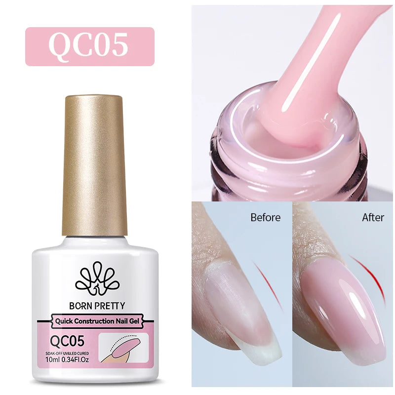 10Ml Milky Jelly White Gel Nail Polish Jelly Nude Color Long Lasting Full Cover Soak off UV LED Gel Varnish Manicure