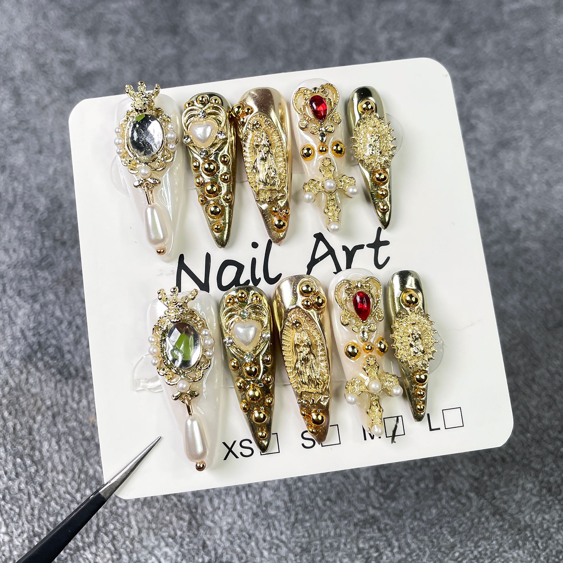 Luxury Court-style Handmade Press-on Nails
