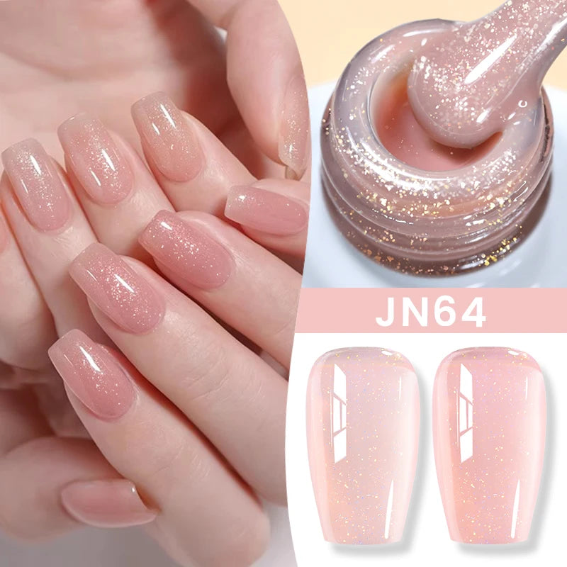 10Ml Milky Jelly White Gel Nail Polish Jelly Nude Color Long Lasting Full Cover Soak off UV LED Gel Varnish Manicure