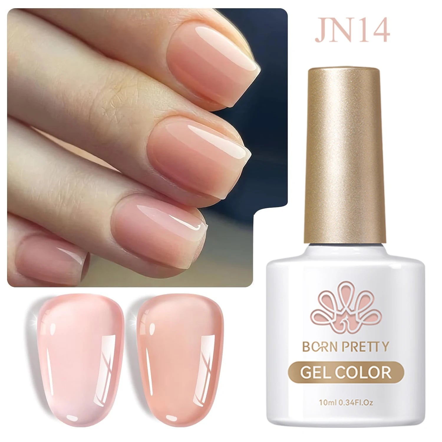 10Ml Milky Jelly White Gel Nail Polish Jelly Nude Color Long Lasting Full Cover Soak off UV LED Gel Varnish Manicure