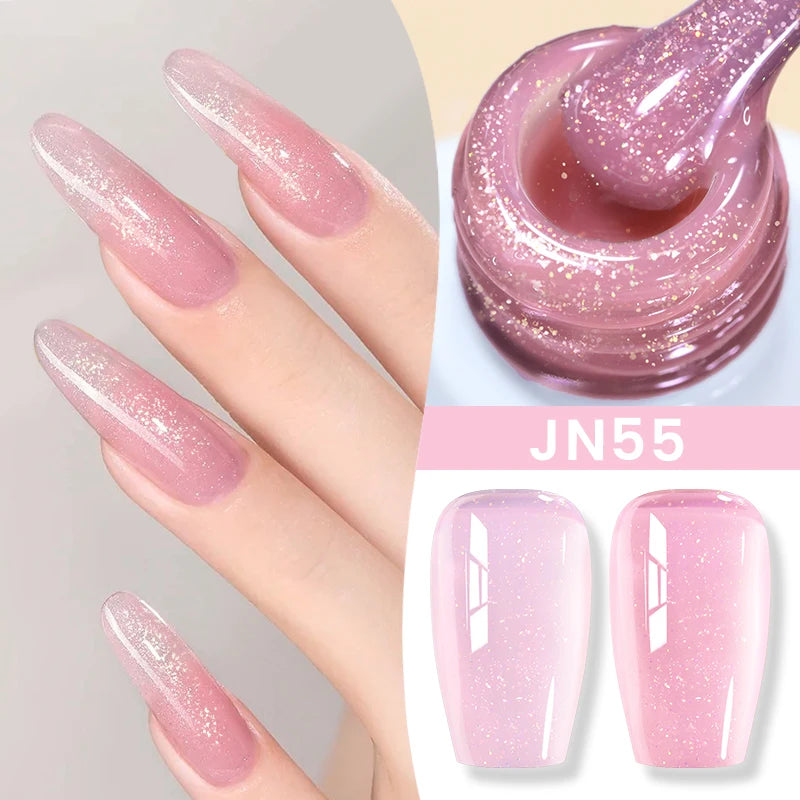 10Ml Milky Jelly White Gel Nail Polish Jelly Nude Color Long Lasting Full Cover Soak off UV LED Gel Varnish Manicure