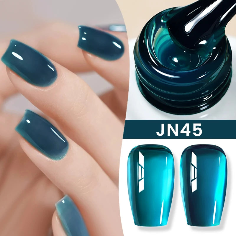 10Ml Milky Jelly White Gel Nail Polish Jelly Nude Color Long Lasting Full Cover Soak off UV LED Gel Varnish Manicure