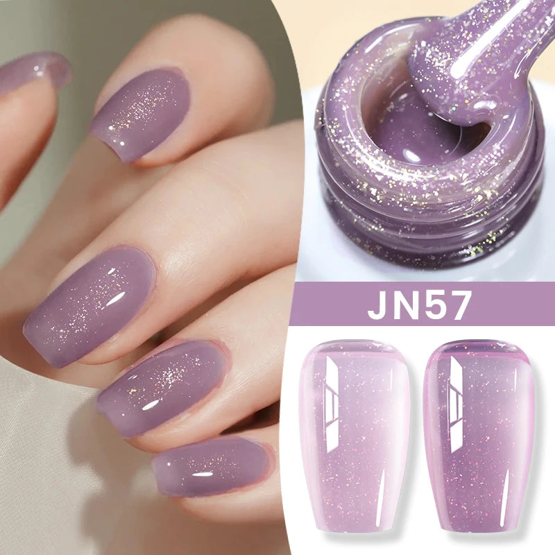 10Ml Milky Jelly White Gel Nail Polish Jelly Nude Color Long Lasting Full Cover Soak off UV LED Gel Varnish Manicure