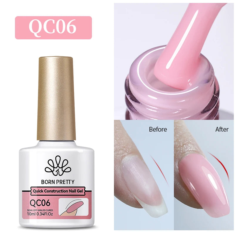 10Ml Milky Jelly White Gel Nail Polish Jelly Nude Color Long Lasting Full Cover Soak off UV LED Gel Varnish Manicure