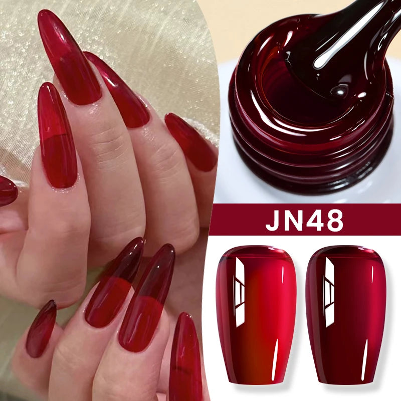 10Ml Milky Jelly White Gel Nail Polish Jelly Nude Color Long Lasting Full Cover Soak off UV LED Gel Varnish Manicure