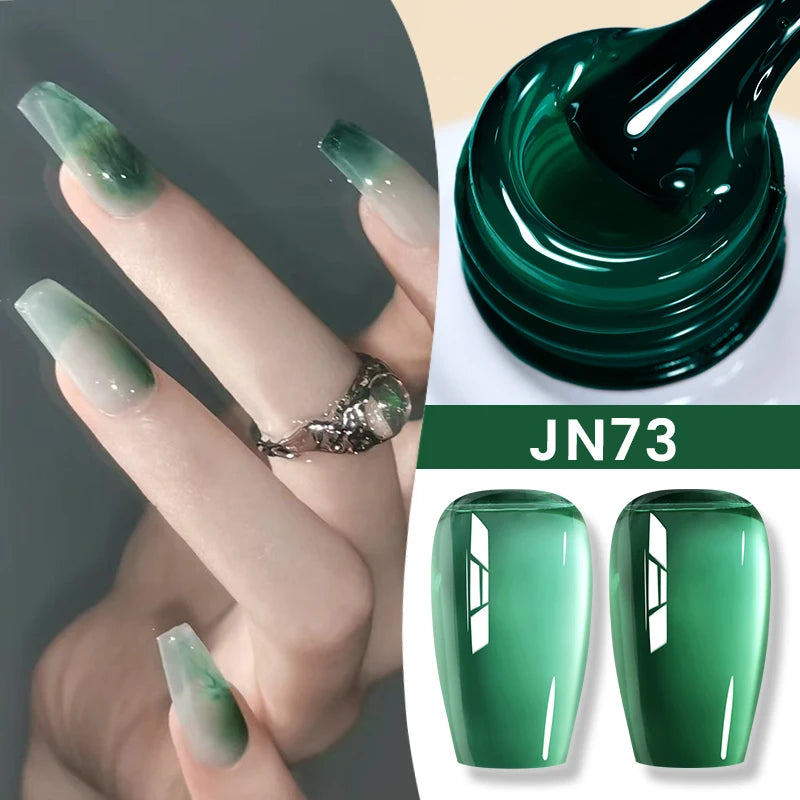 10Ml Milky Jelly White Gel Nail Polish Jelly Nude Color Long Lasting Full Cover Soak off UV LED Gel Varnish Manicure