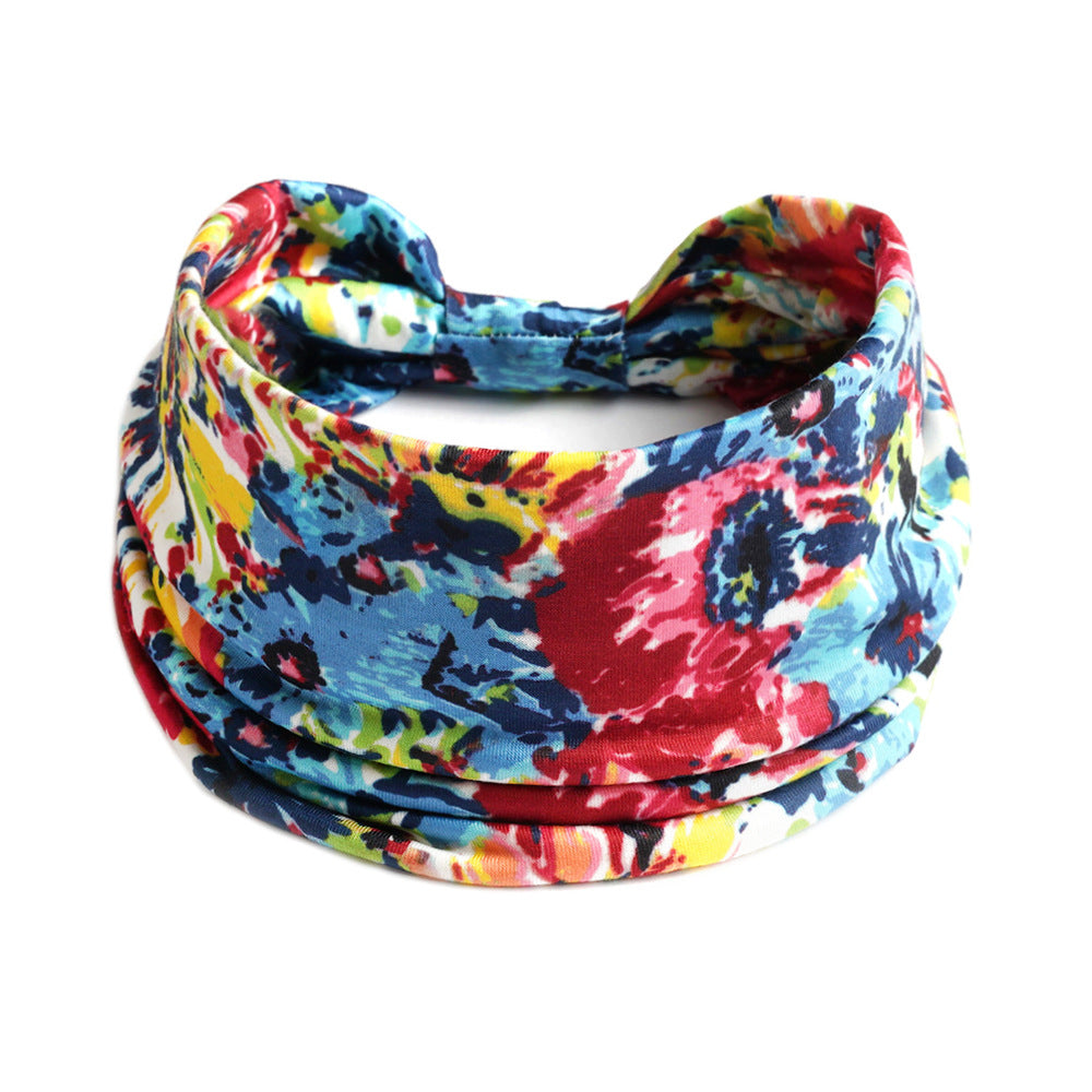 Bohemian Cashew Yoga Sports Headband Absorbent Elastigirl
