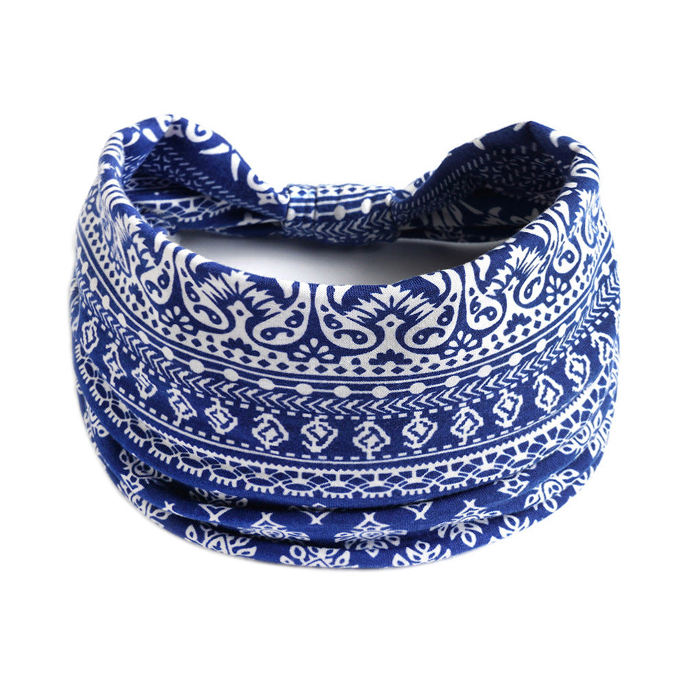 Bohemian Cashew Yoga Sports Headband Absorbent Elastigirl