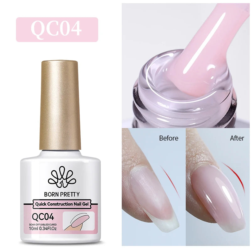 10Ml Milky Jelly White Gel Nail Polish Jelly Nude Color Long Lasting Full Cover Soak off UV LED Gel Varnish Manicure