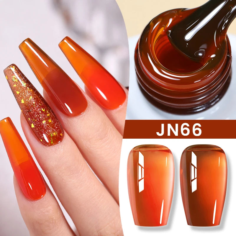 10Ml Milky Jelly White Gel Nail Polish Jelly Nude Color Long Lasting Full Cover Soak off UV LED Gel Varnish Manicure
