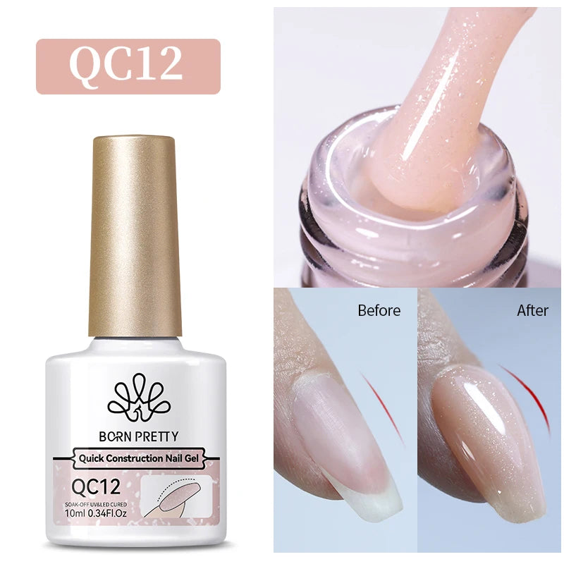 10Ml Milky Jelly White Gel Nail Polish Jelly Nude Color Long Lasting Full Cover Soak off UV LED Gel Varnish Manicure