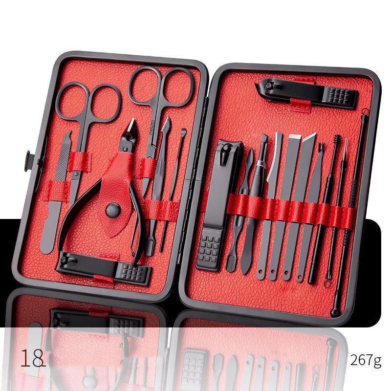 Professional Scissors Nail Clippers Set Ear Spoon skin Pliers Nail Cutting Pliers Pedicure Nail Groove Trimmers