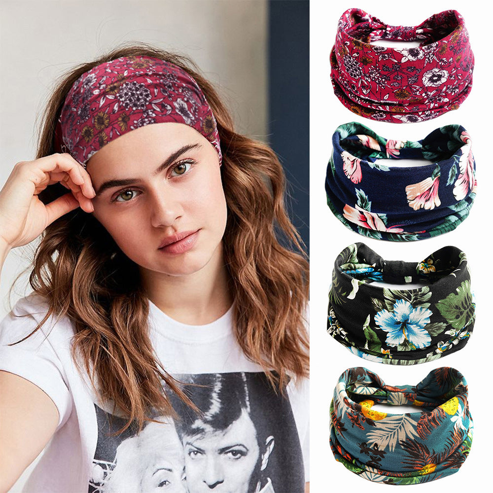 Bohemian Cashew Yoga Sports Headband Absorbent Elastigirl