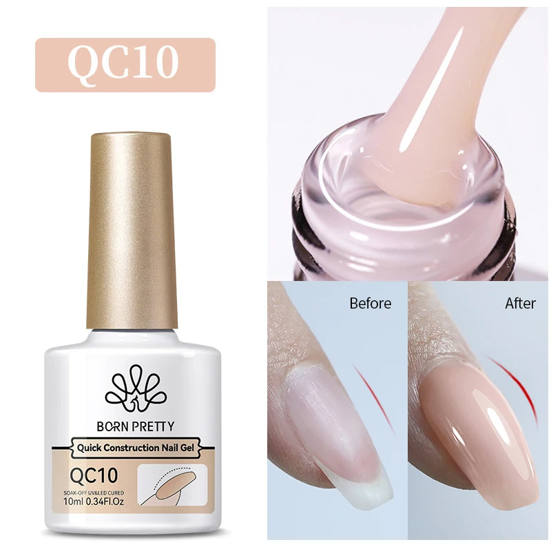 10Ml Milky Jelly White Gel Nail Polish Jelly Nude Color Long Lasting Full Cover Soak off UV LED Gel Varnish Manicure
