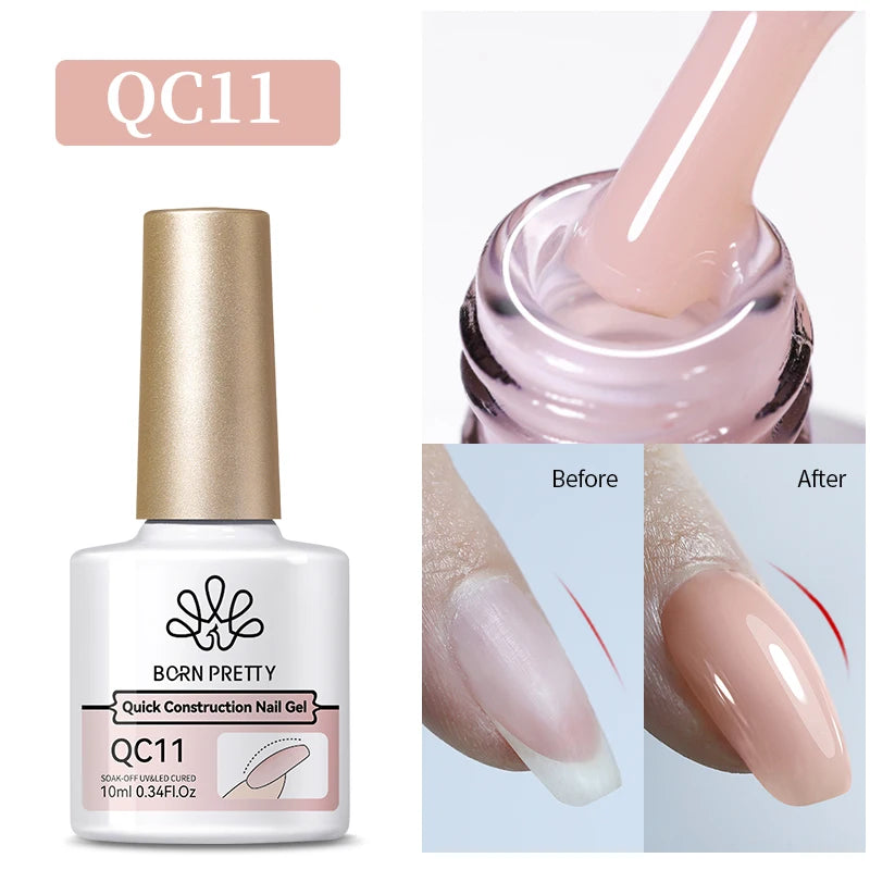 10Ml Milky Jelly White Gel Nail Polish Jelly Nude Color Long Lasting Full Cover Soak off UV LED Gel Varnish Manicure