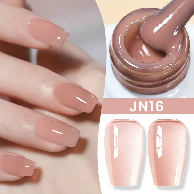 10Ml Milky Jelly White Gel Nail Polish Jelly Nude Color Long Lasting Full Cover Soak off UV LED Gel Varnish Manicure