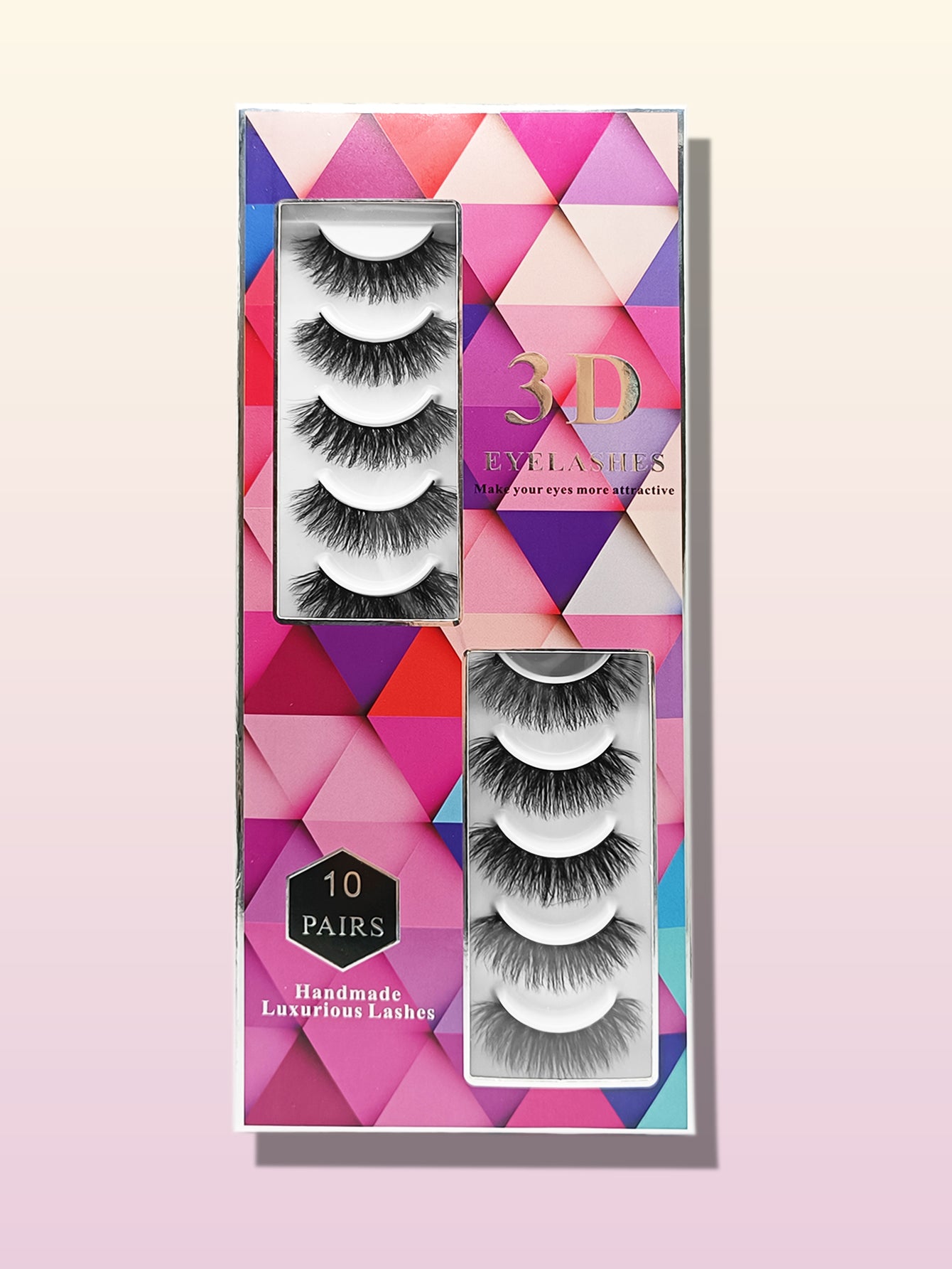3D Premium Faux Mink  Eyelashes MK-62