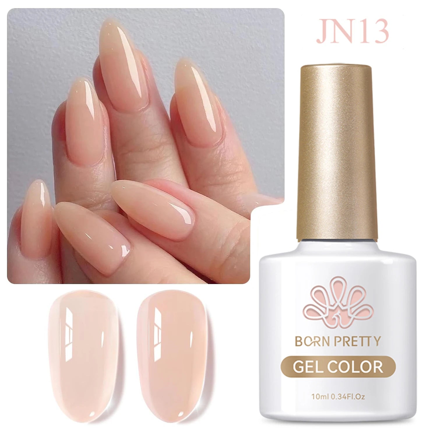 10Ml Milky Jelly White Gel Nail Polish Jelly Nude Color Long Lasting Full Cover Soak off UV LED Gel Varnish Manicure
