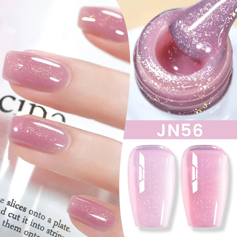 10Ml Milky Jelly White Gel Nail Polish Jelly Nude Color Long Lasting Full Cover Soak off UV LED Gel Varnish Manicure